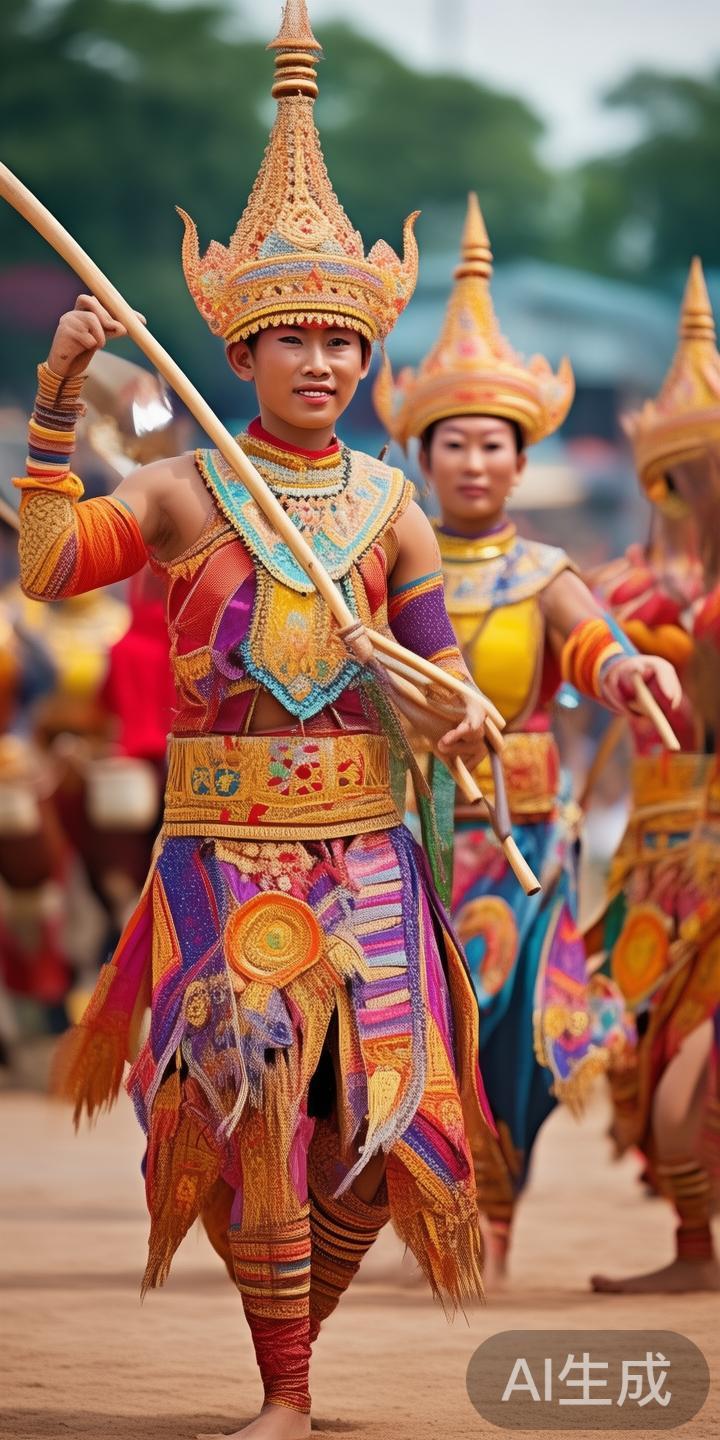 柬埔寨的传统体育项目丰富多彩，其中最具代表性的是高